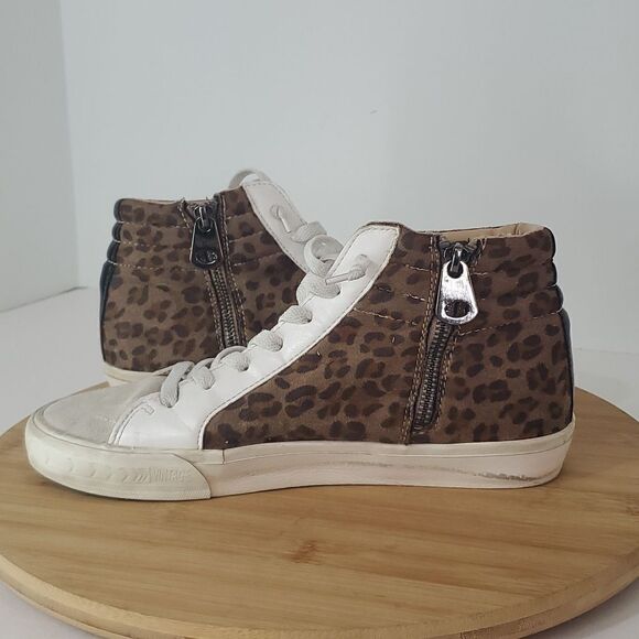 Vintage Havana Dina High-Top Sneaker Leopard Print Studded Women's 7.5 - Picture 9 of 13